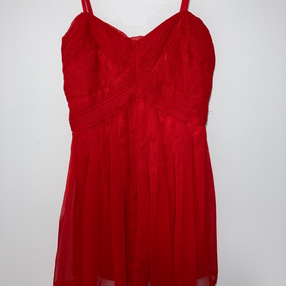 Mini red dress